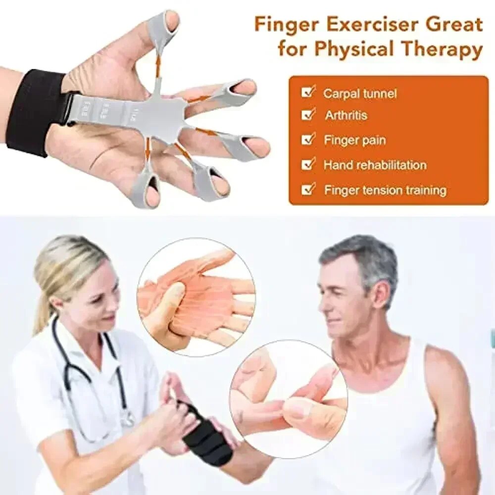 Silicone Grip Training and Exercise Finger Exercise Stretcher Hand